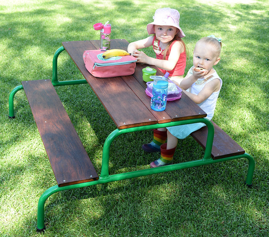 Outdoor Merbau Top Picnic Table