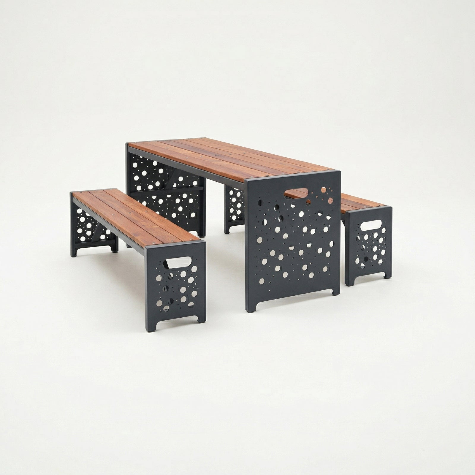 Urban Picnic Table and Bench Set