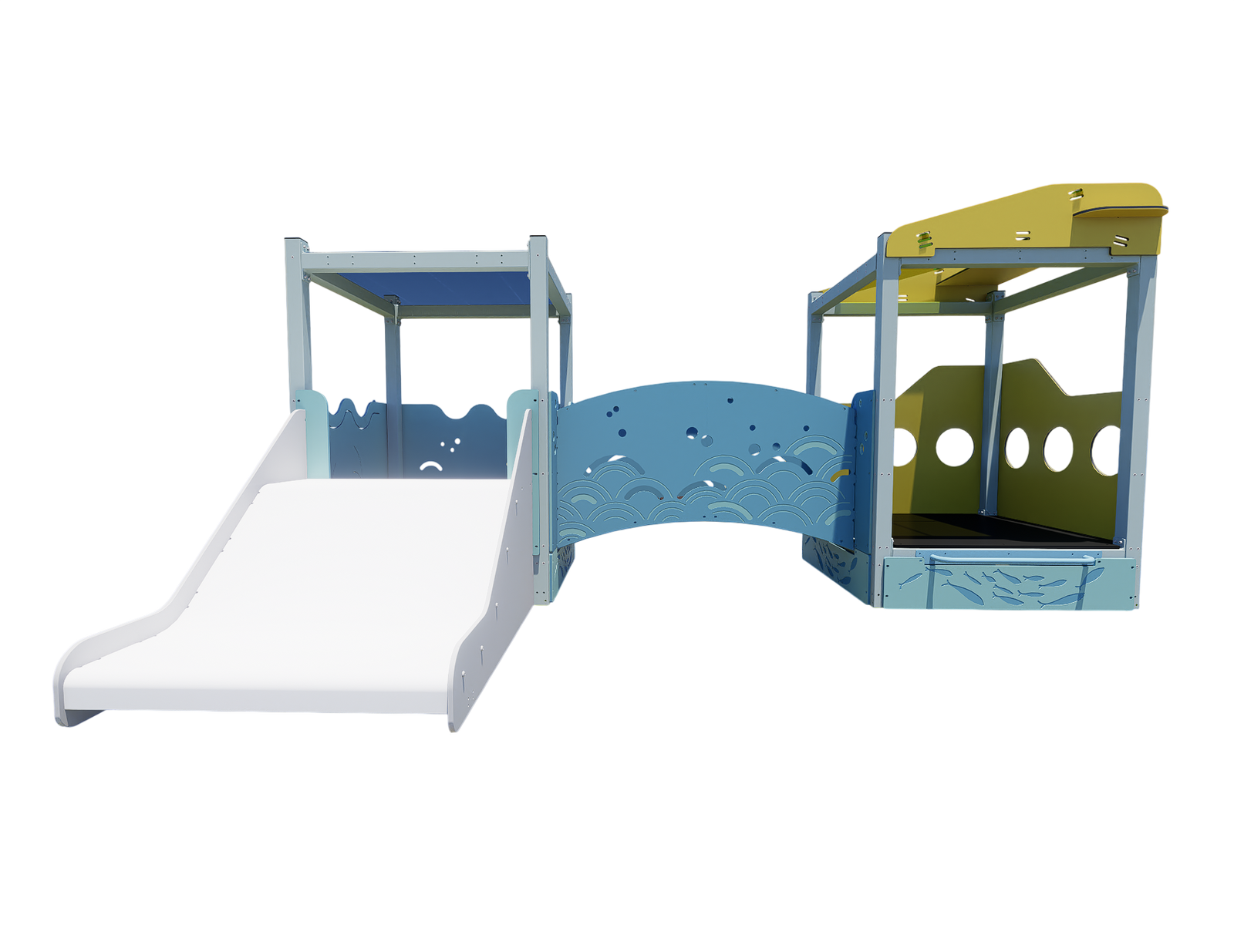 Ocean Blue Double Poddler - Baby Play Pod