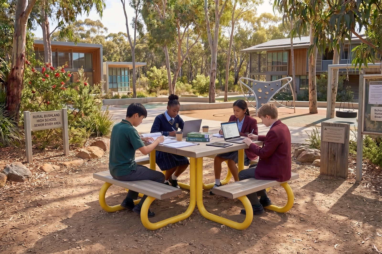 Square Aluminium Picnic Table