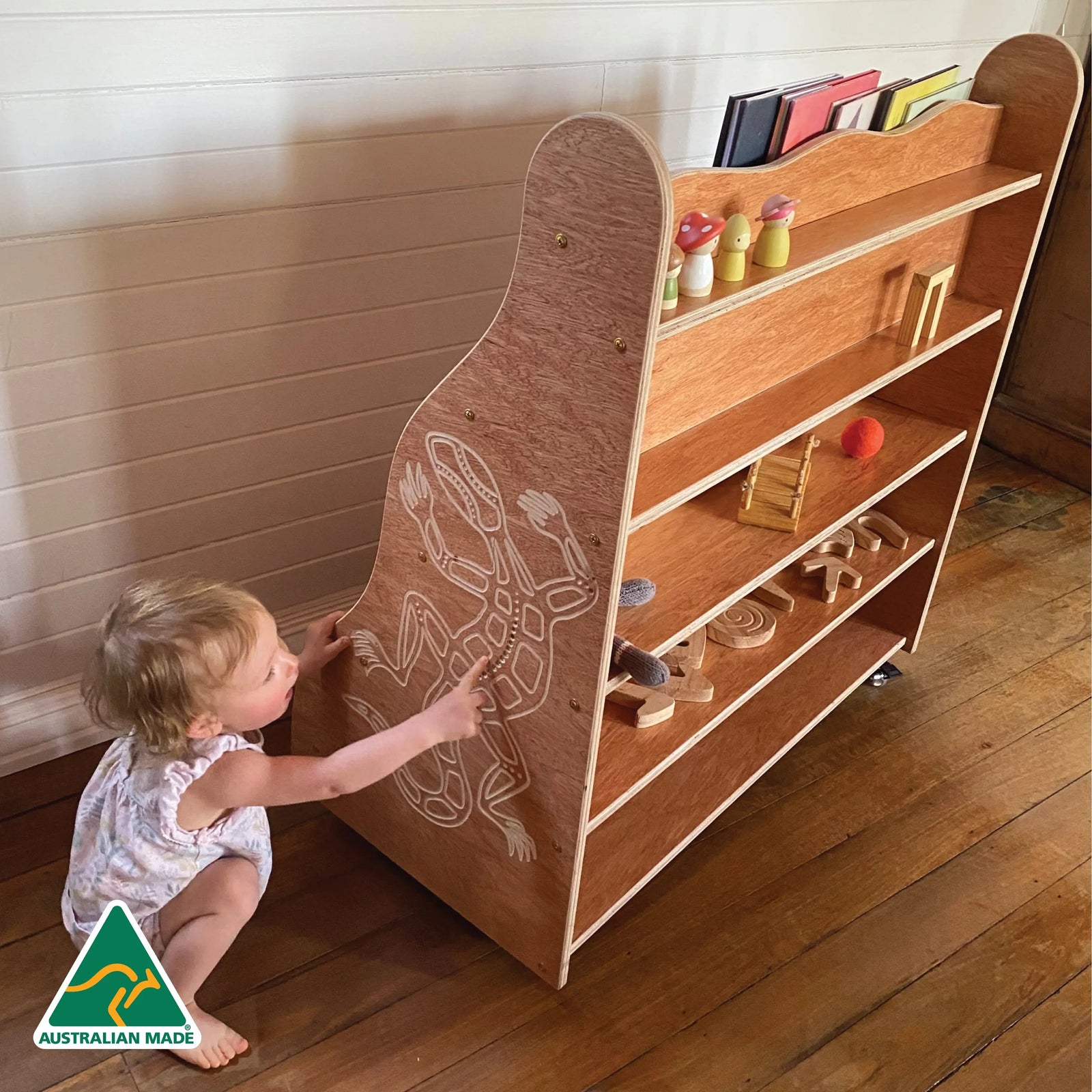 Indigenous Goanna Bookshelf — third alternative view