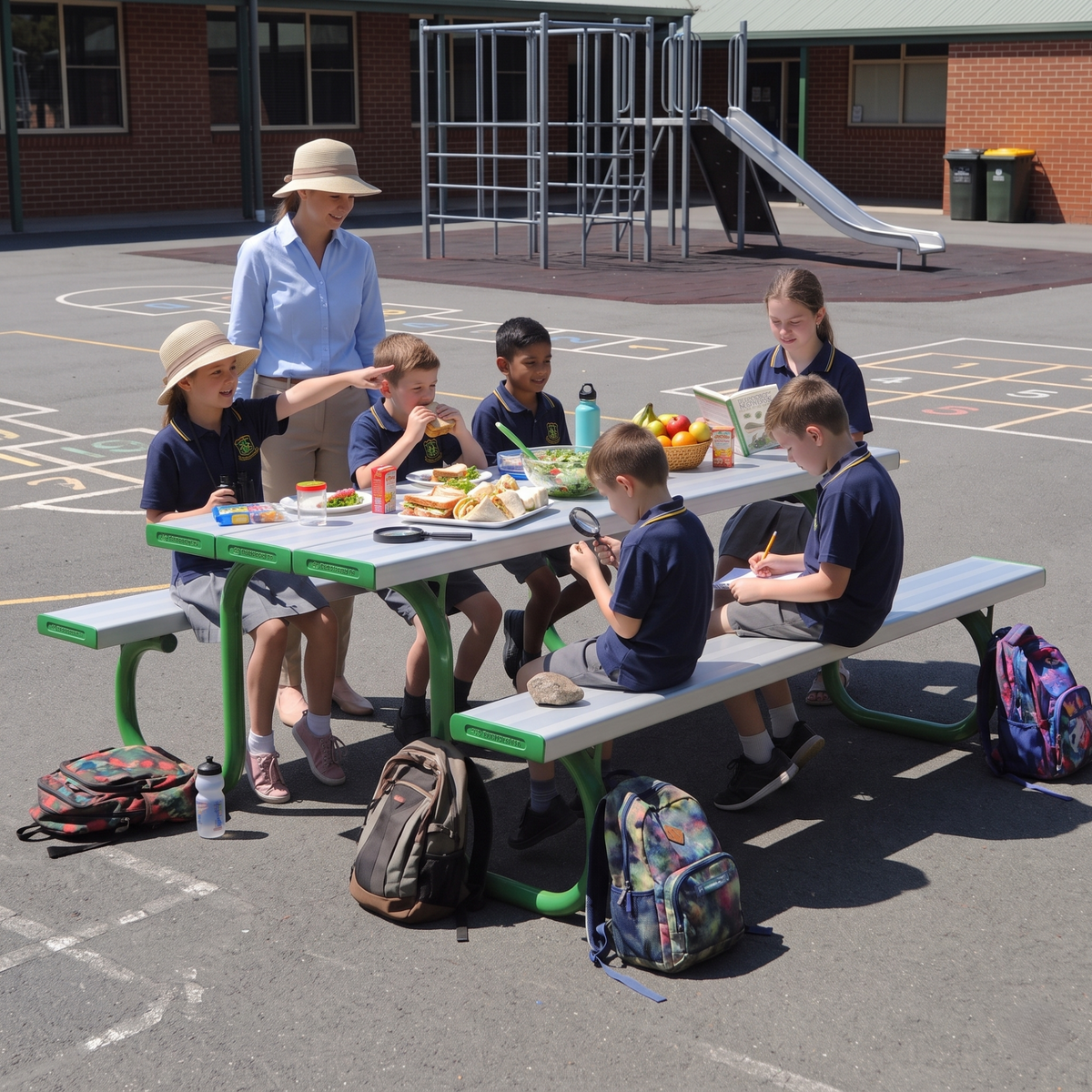 Aluminium Top Picnic Table- Primary