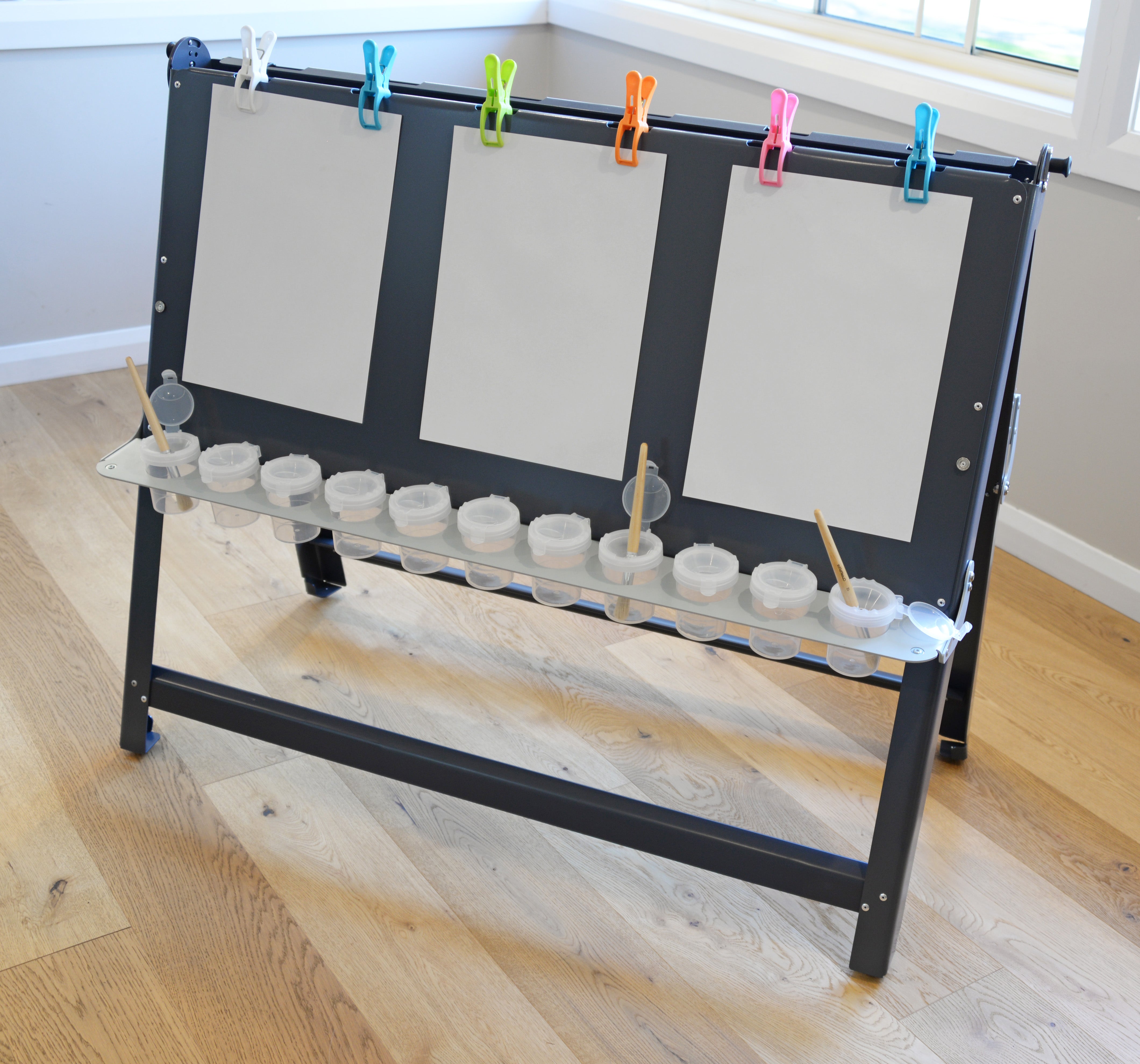 Wide Double Sided Painting Easel for Children | Indoor & Outdoor Art Station
