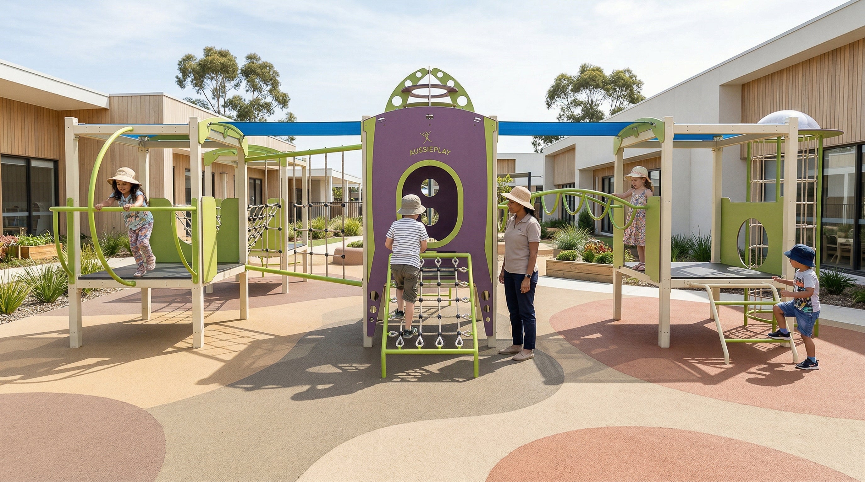 Aussie Play Quad Pod- Space Theme