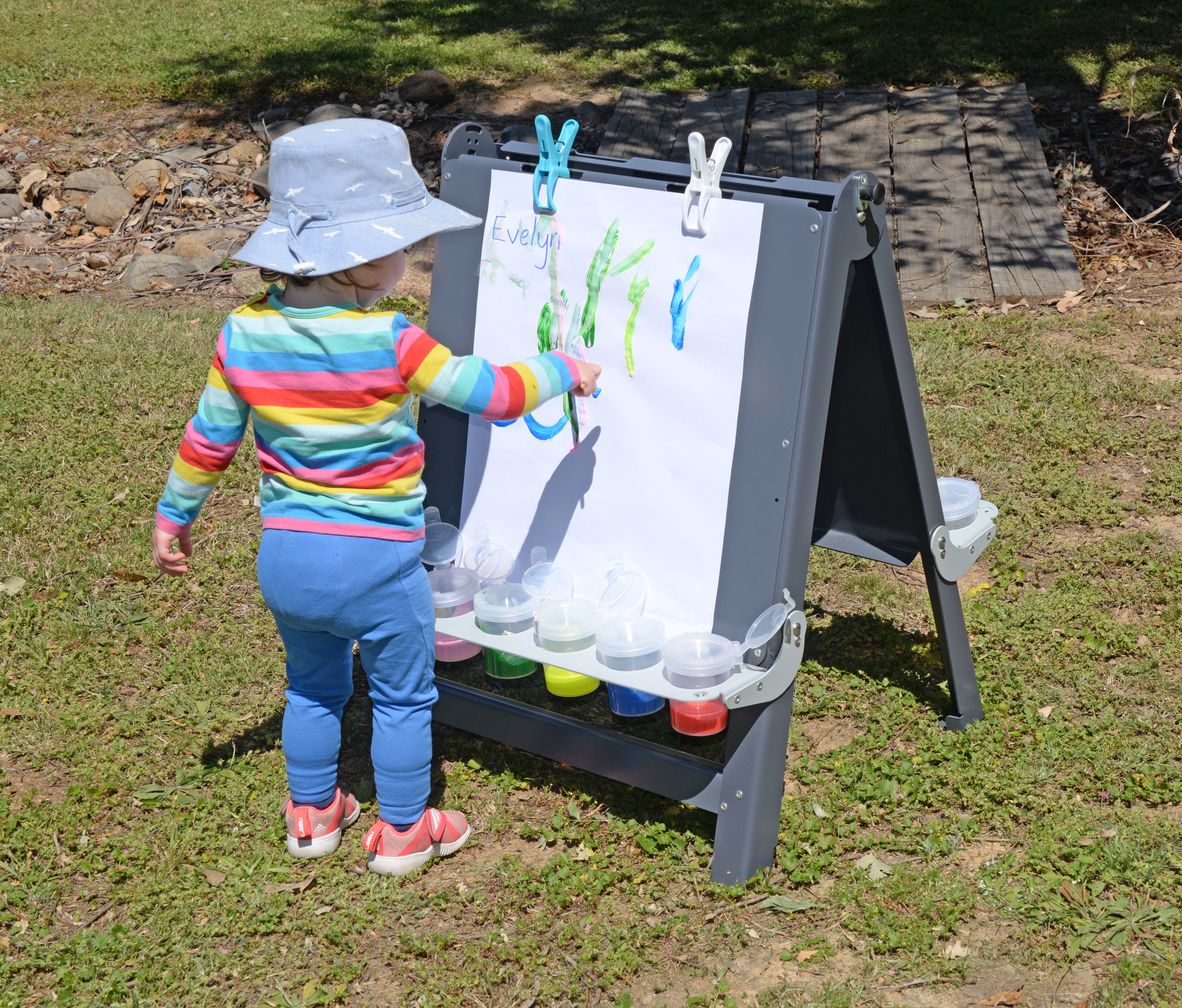 Double-Sided Painting Easel for Toddlers | Indoor & Outdoor Art Station
