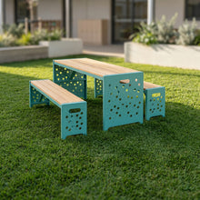Urban Picnic Table and Bench Set