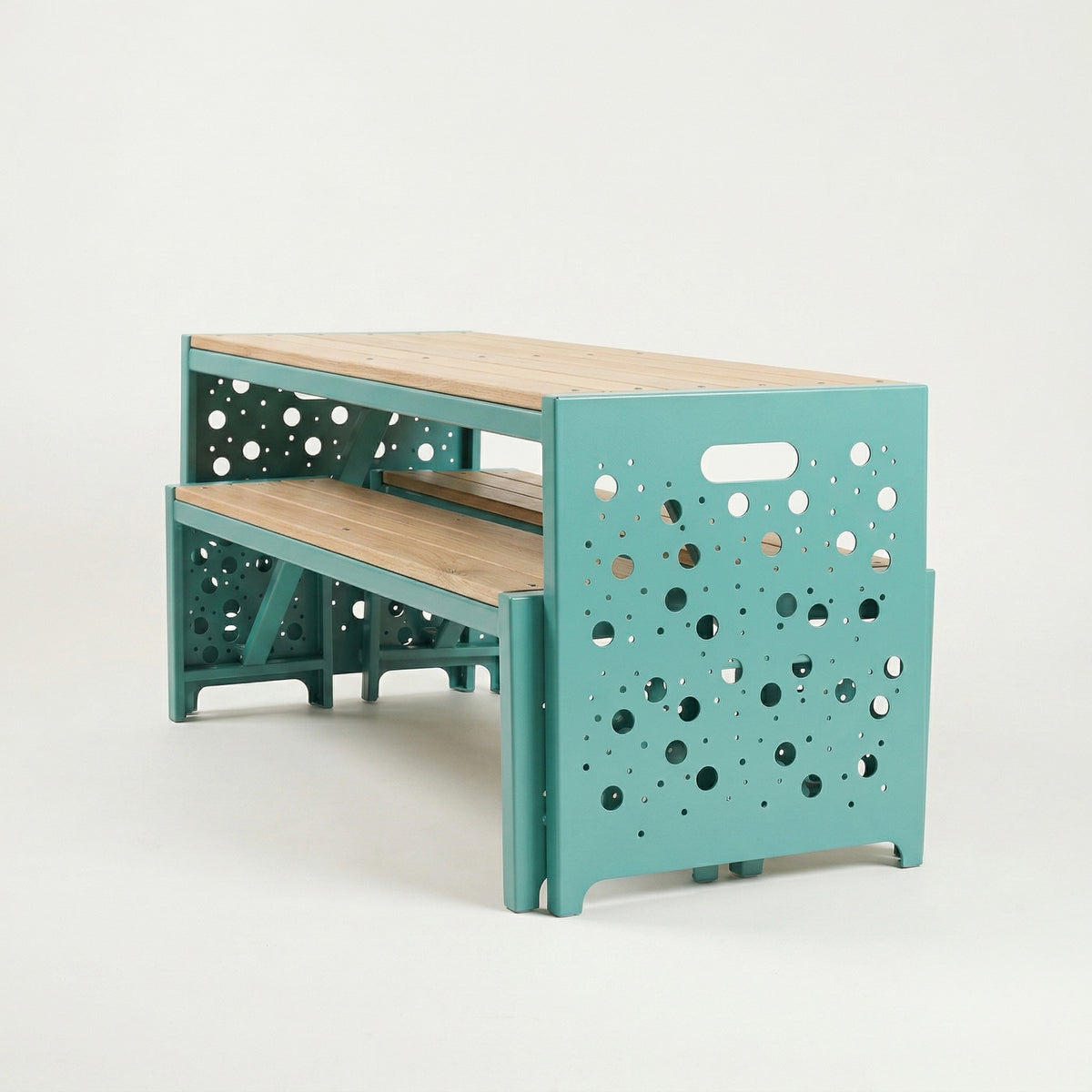 Urban Picnic Table and Bench Set