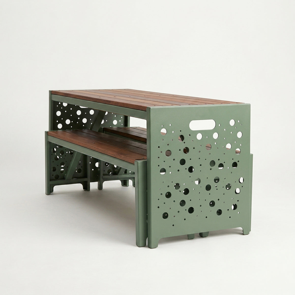 Urban Picnic Table and Bench Set