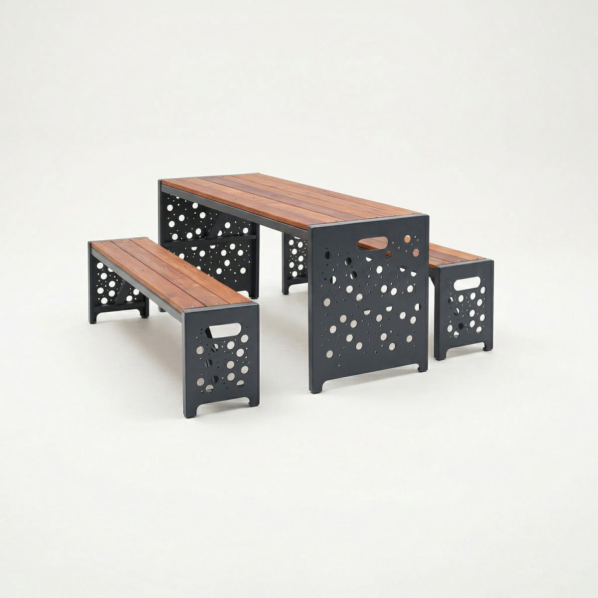 Urban Picnic Table and Bench Set