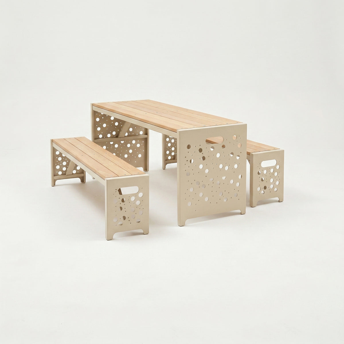 Urban Picnic Table and Bench Set