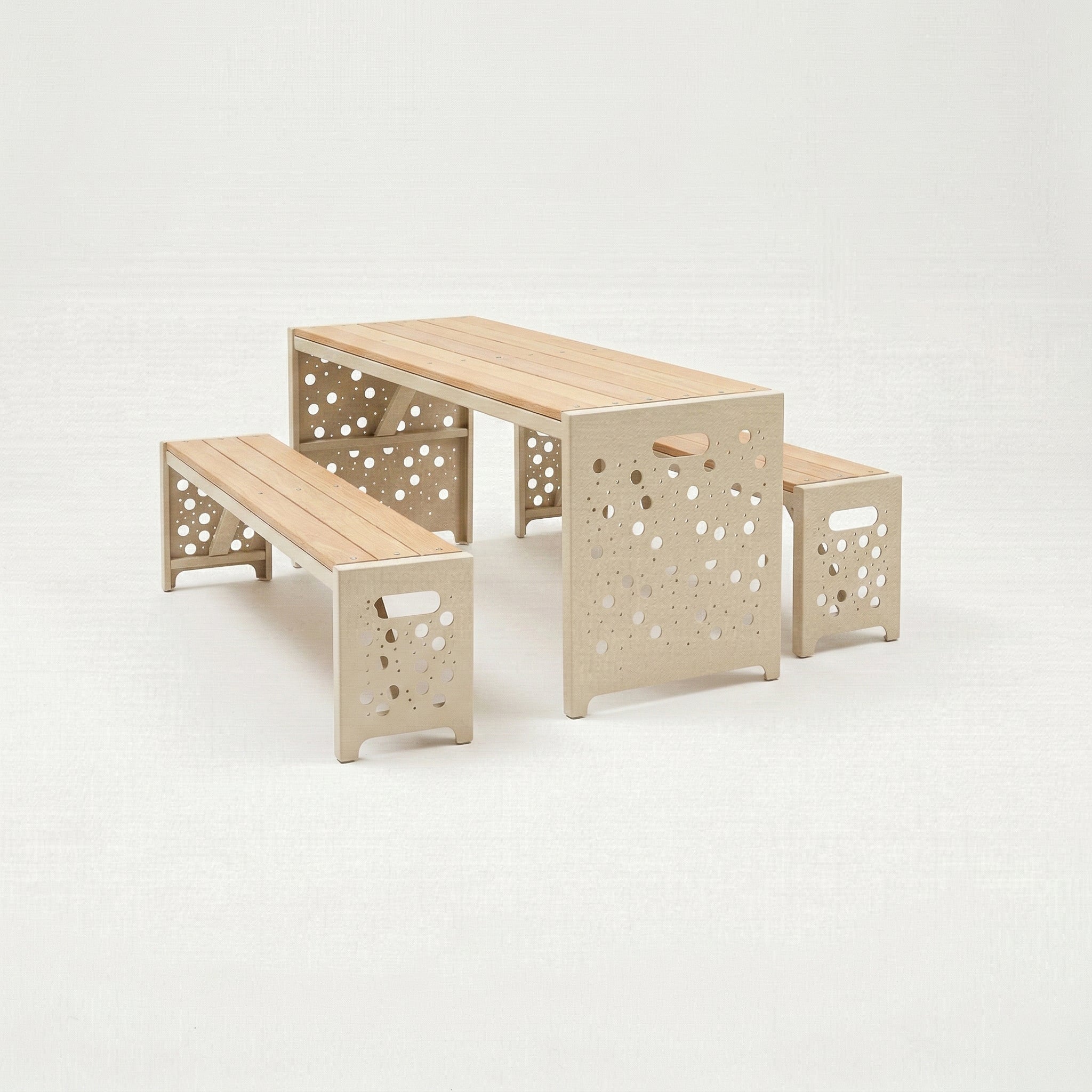 Urban Picnic Table and Bench Set