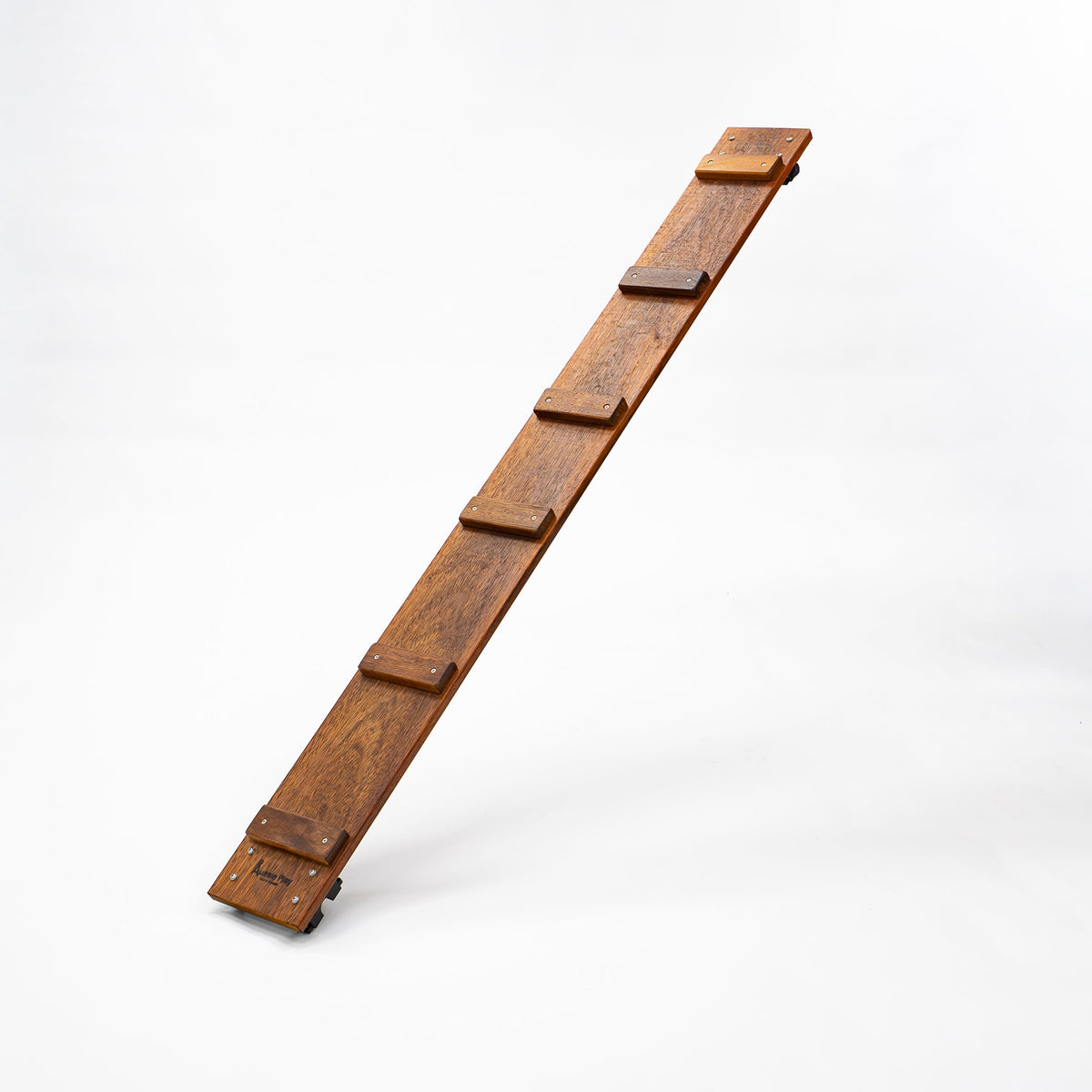Aussie Play Cleated Merbau Plank crafted from premium Australian hardwood with rounded edges and cleats for secure trestle connection.