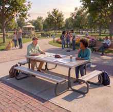 The Big Aluminium Picnic Table