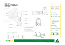 Outer Space Double Poddler - Baby Play Pod