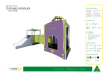 Outer Space Double Poddler - Baby Play Pod