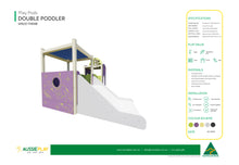 Outer Space Double Poddler - Baby Play Pod