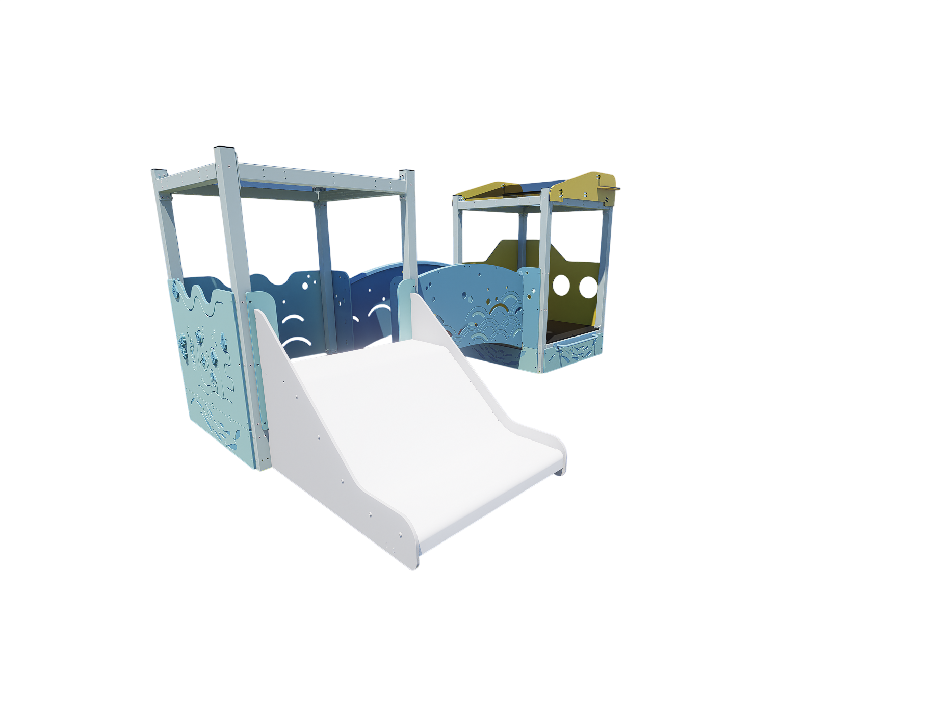 Ocean Blue Double Poddler - Baby Play Pod