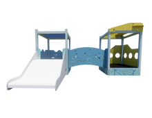 Ocean Blue Double Poddler - Baby Play Pod