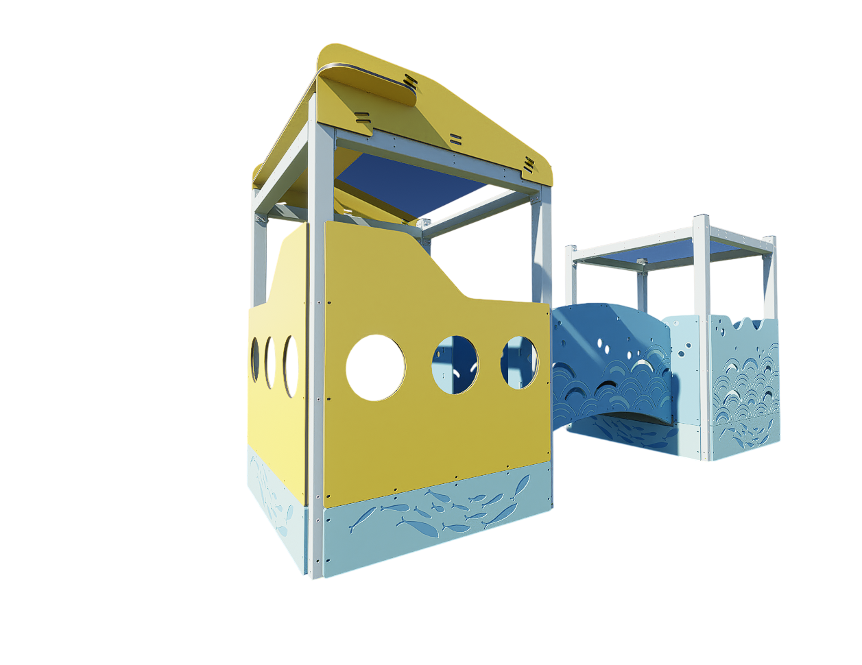Ocean Blue Double Poddler - Baby Play Pod