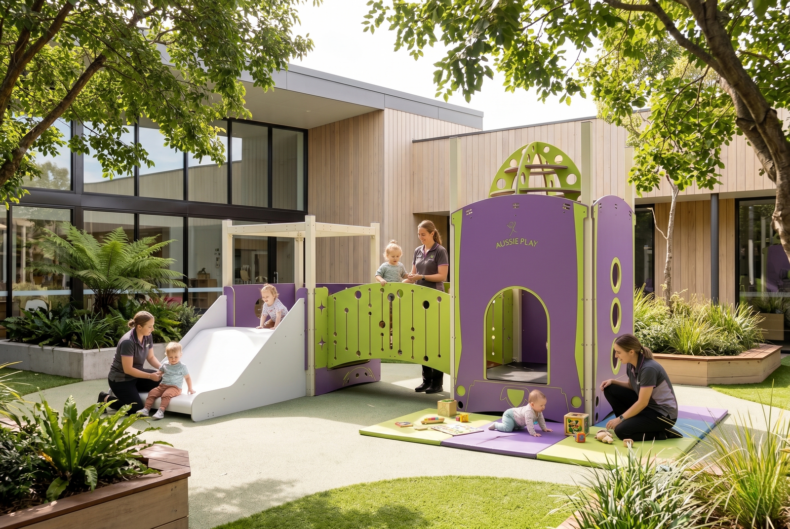 Outer Space Double Poddler - Baby Play Pod