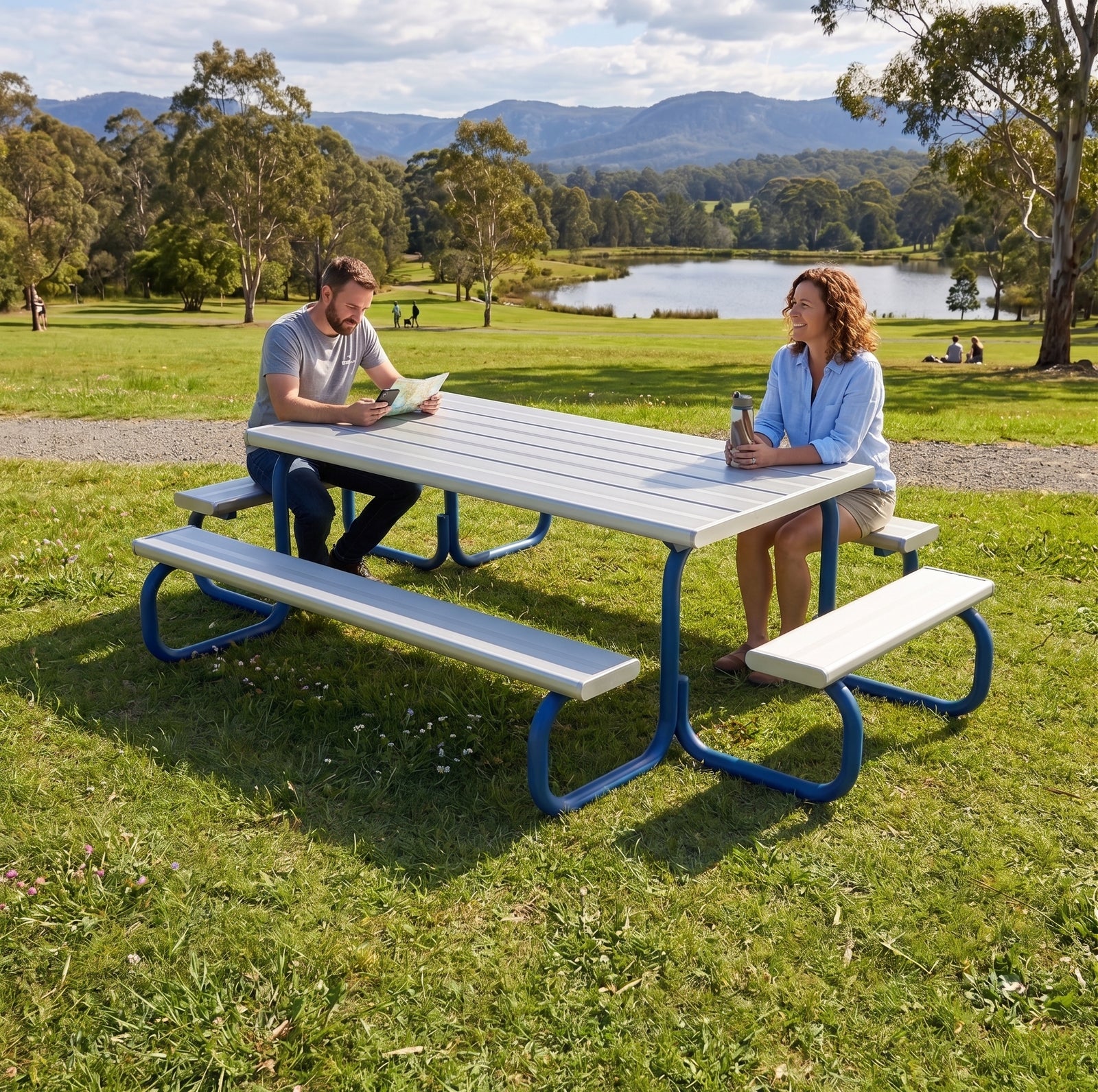 The Big Aluminium Picnic Table