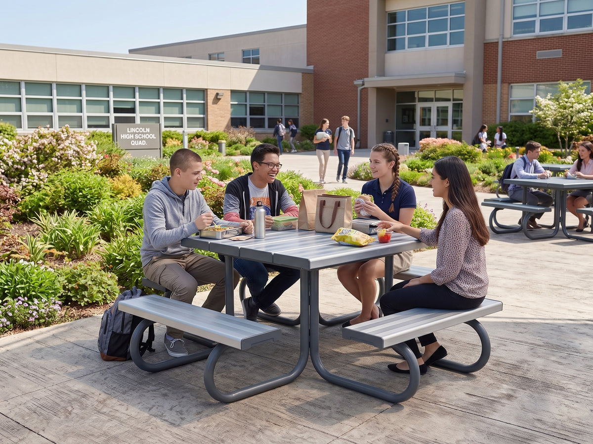 Square Aluminium Picnic Table