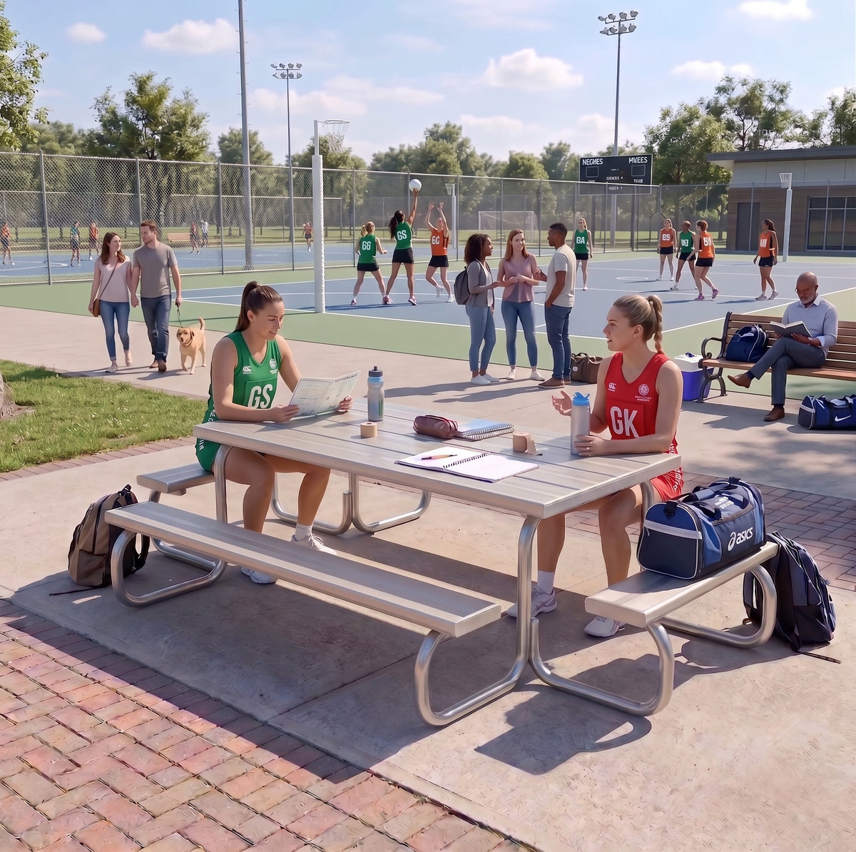 The Big Aluminium Picnic Table