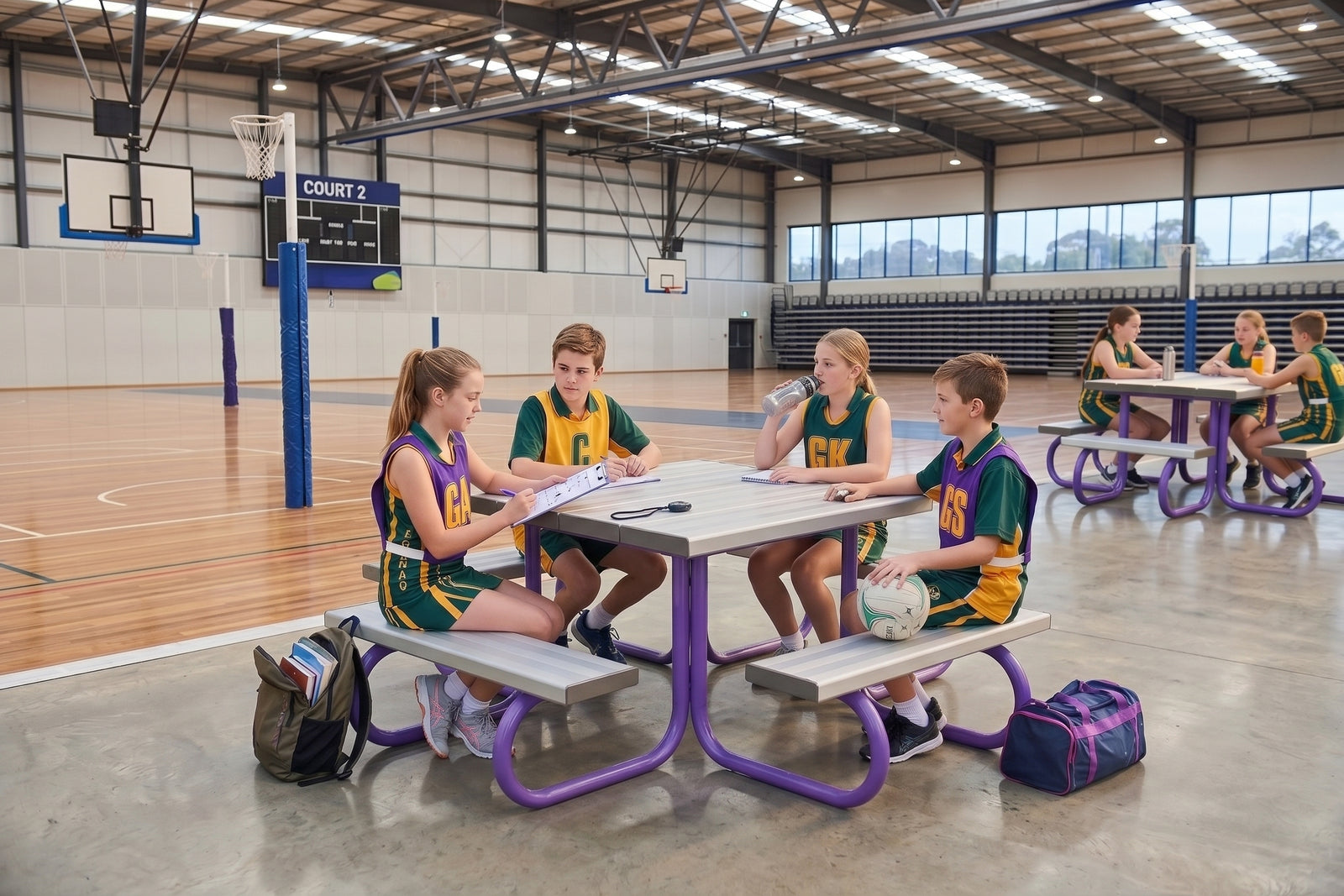 Square Aluminium Picnic Table