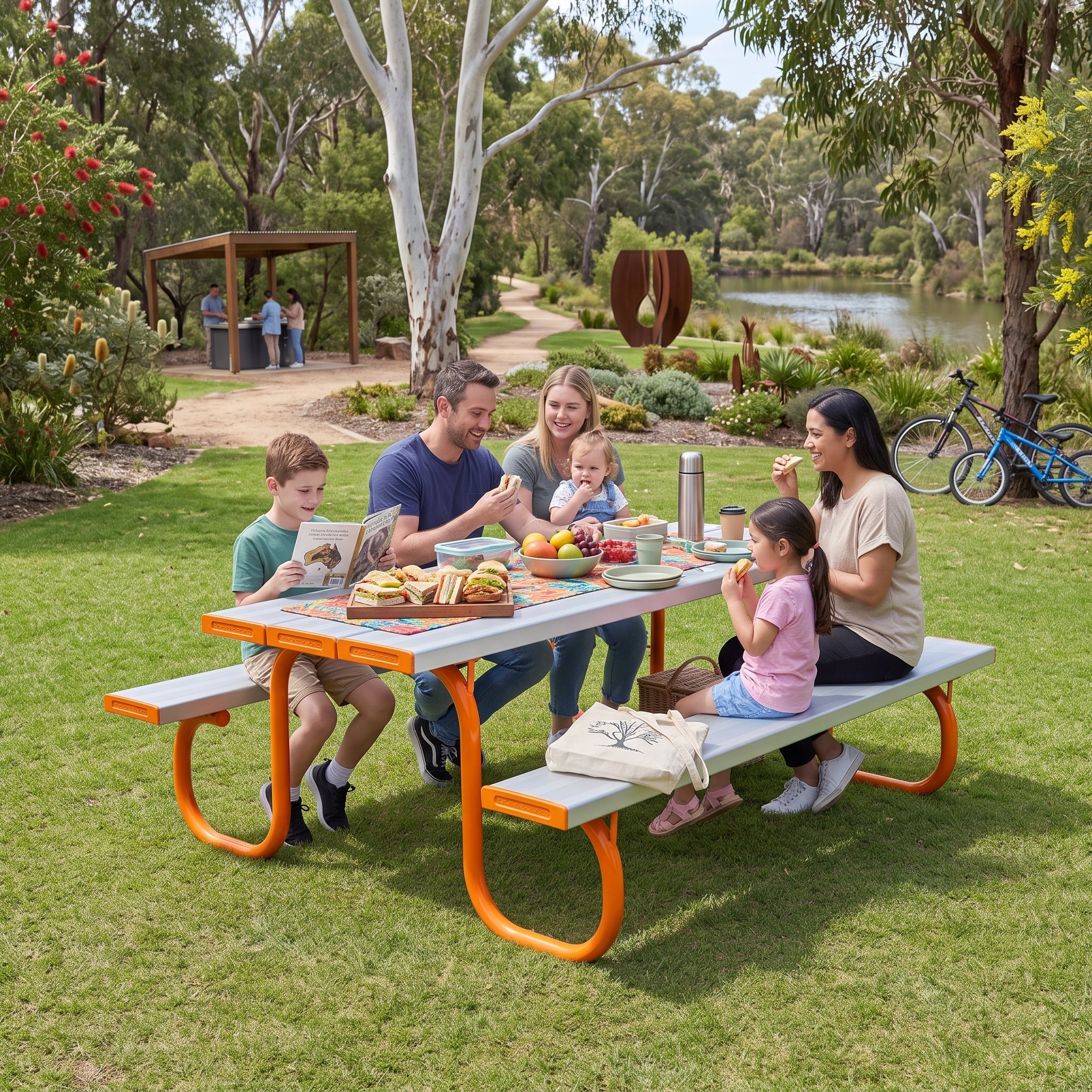 Aluminium Top Picnic Table- Primary