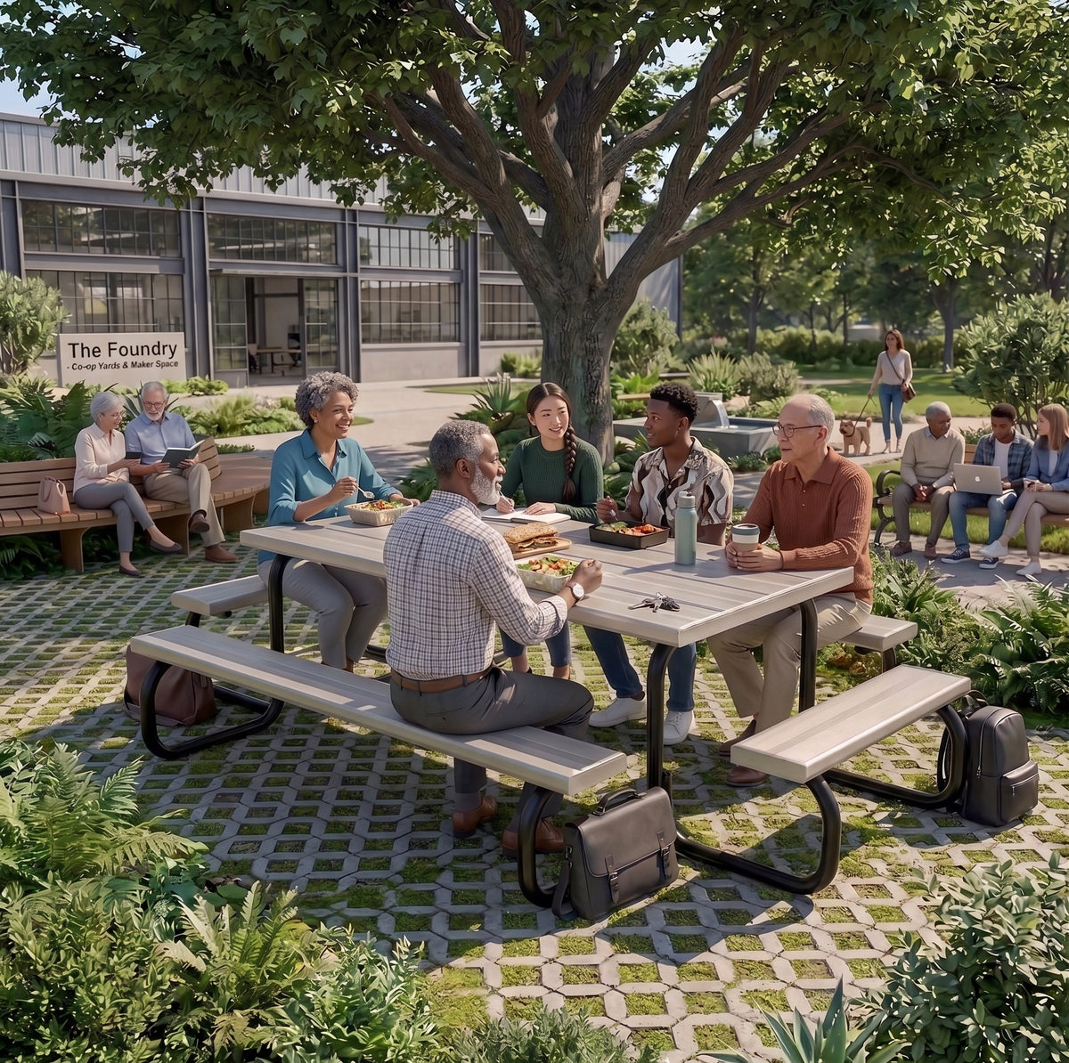 The Big Aluminium Picnic Table