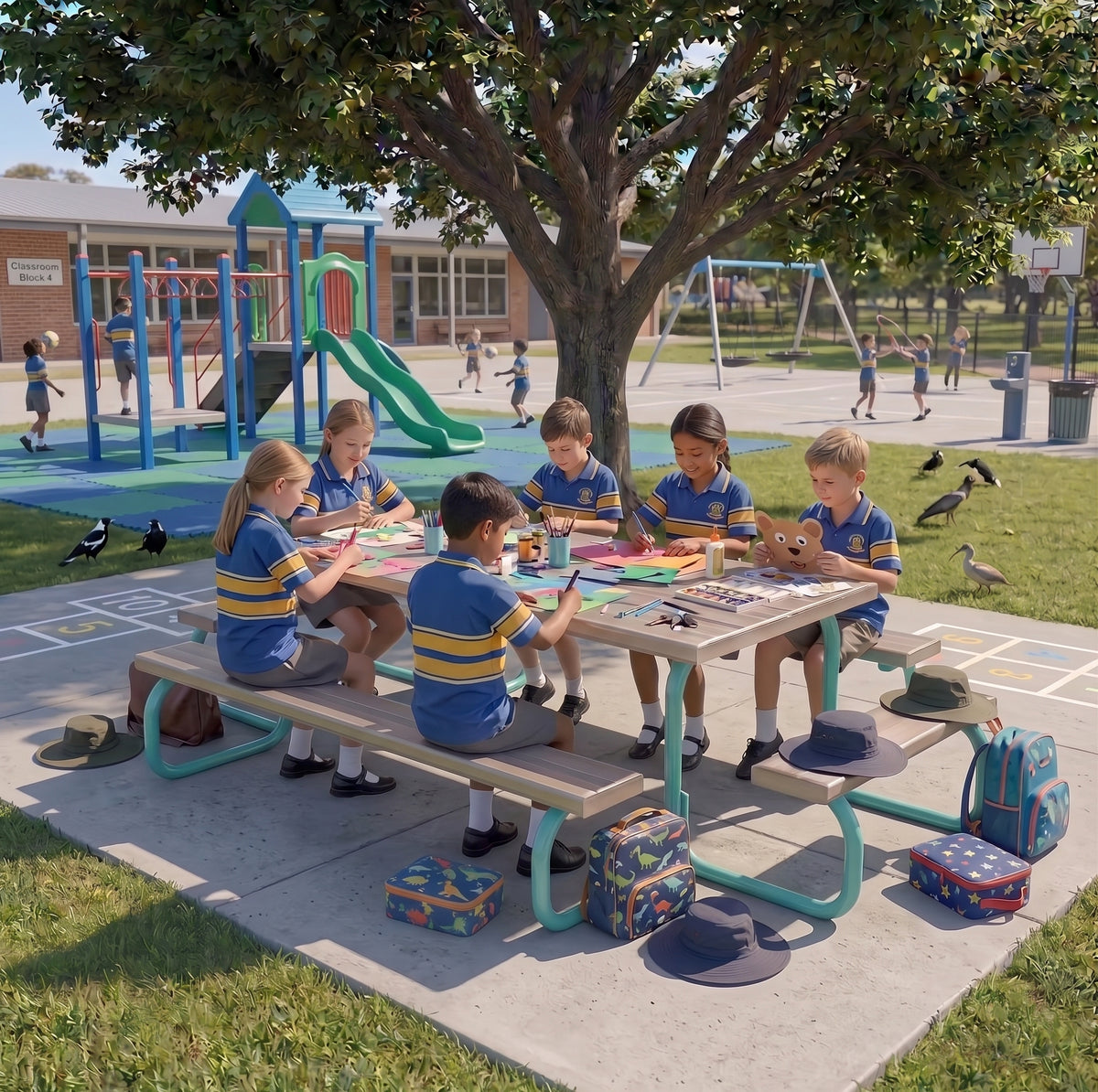 The Big Aluminium Picnic Table