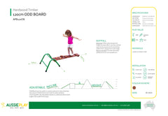 Moveable playground equipment merbau hardwood timber walk board