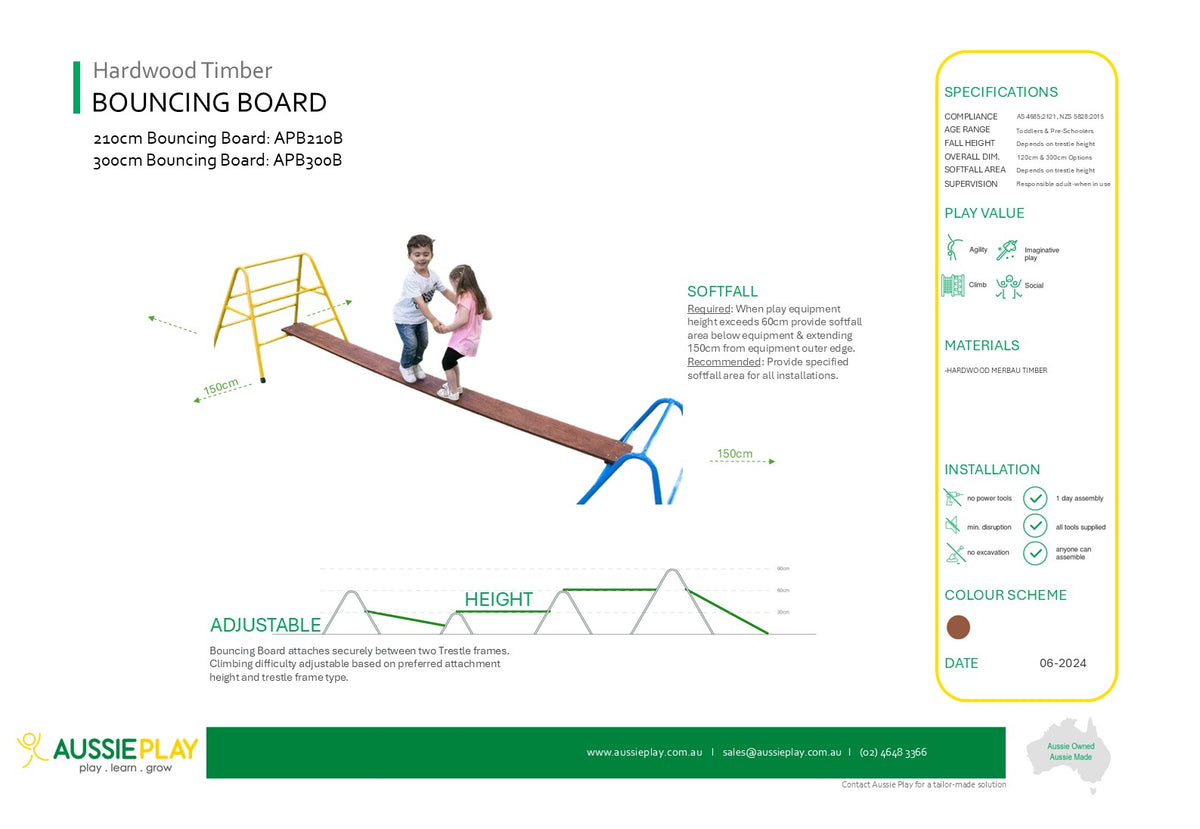 Timber Bouncing Boards