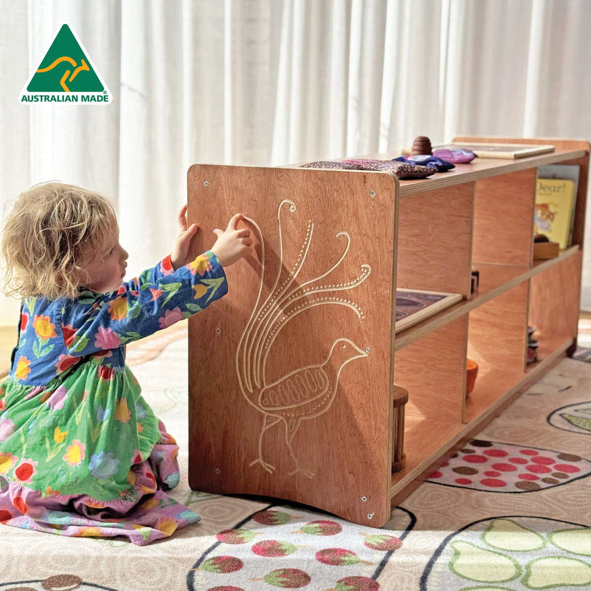 Lyrebird Classroom Shelf Unit — additional view of lyrebird shelf