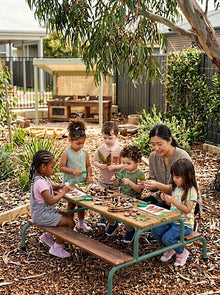 Outdoor Merbau Top Picnic Table