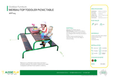 Merbau Top Picnic Table- Toddler