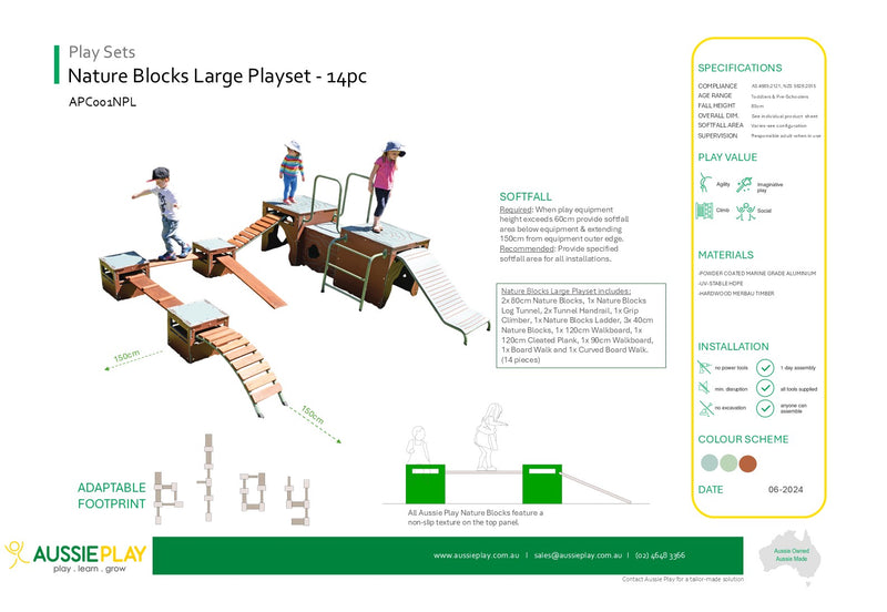 Nature Blocks Large Playset - 14pc