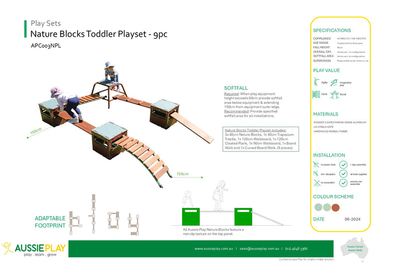 Nature Blocks Toddler Playset - 9pc