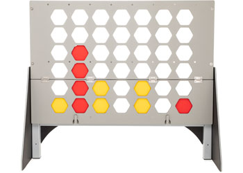 Giant 4 in a Row Game with Stand | Outdoor Childrens Strategy Game
