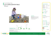 Circular Sand and Water Table for Children - 40cm High