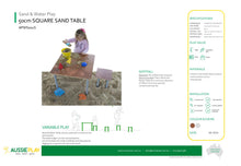 50cm High Square Sand Table