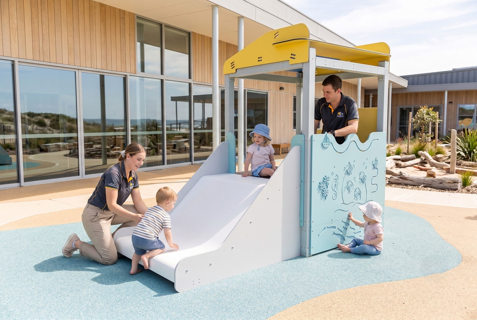 Ocean Blue Single Poddler - Baby Play Pod