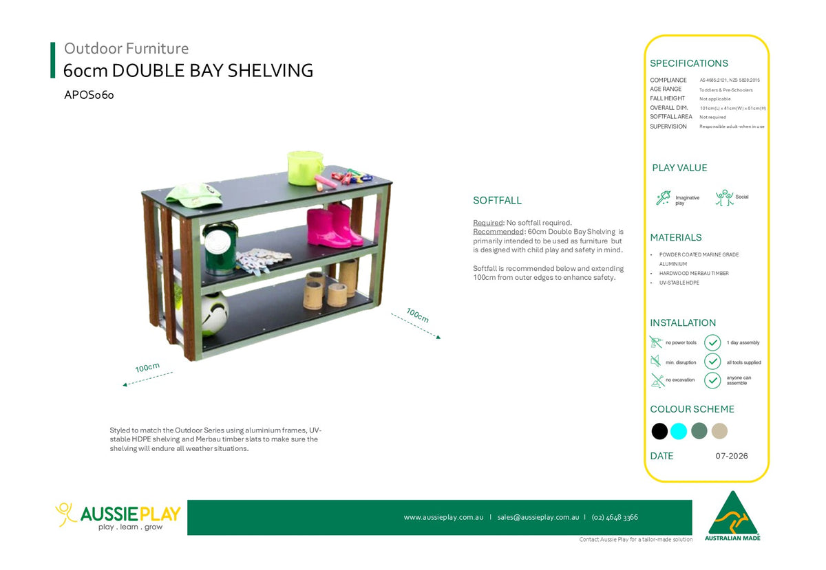 60cm Double Bay Shelving