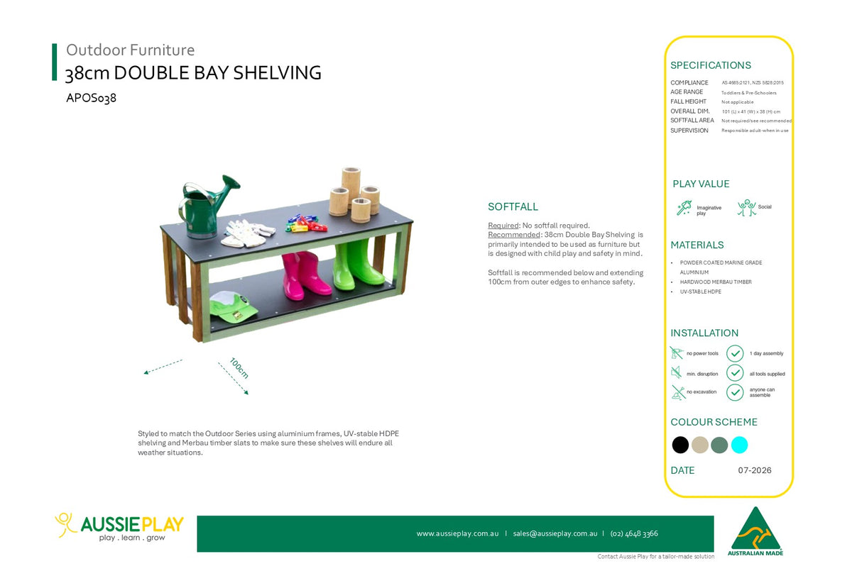 38cm Single Bay Shelving