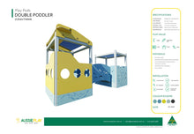 Ocean Blue Double Poddler - Baby Play Pod