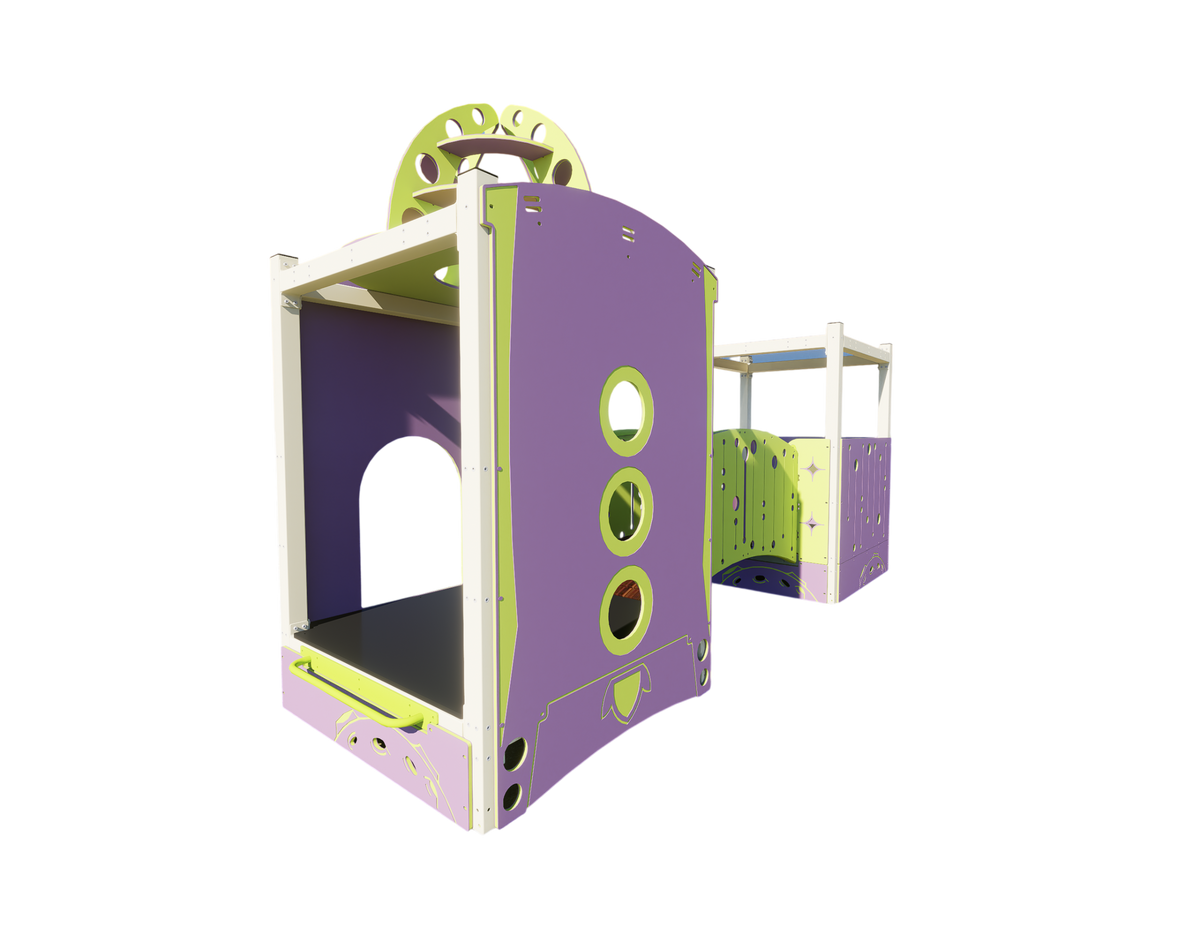 Outer Space Double Poddler - Baby Play Pod