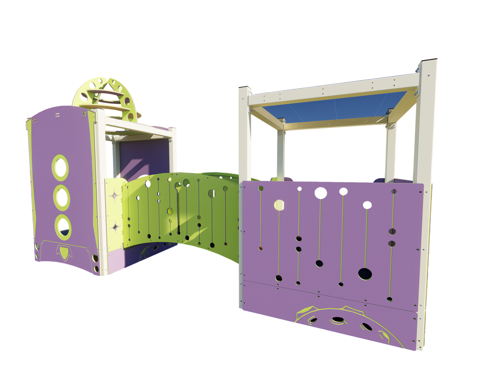 Outer Space Double Poddler - Baby Play Pod