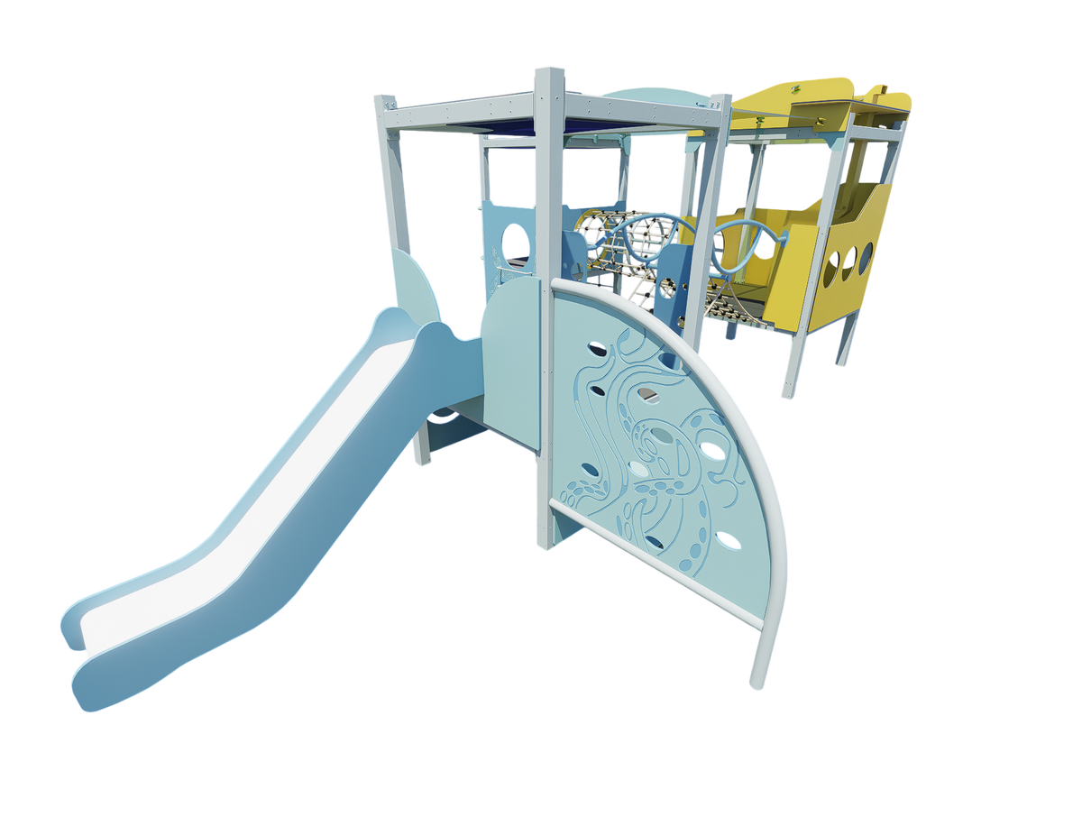 Ocean Blue Triple Pod