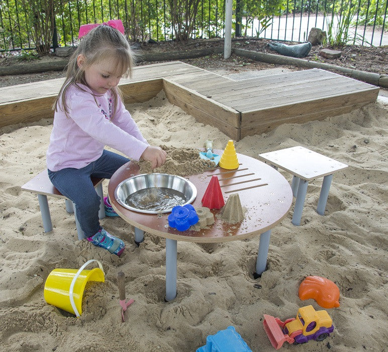 Circular Sand and Water Table for Children - 40cm High